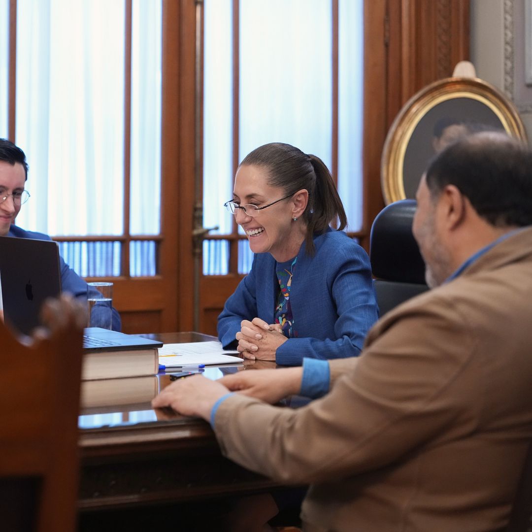 La presidenta Sheinbaum en reunión con su homólogo de Brasil. Foto: Presidencia